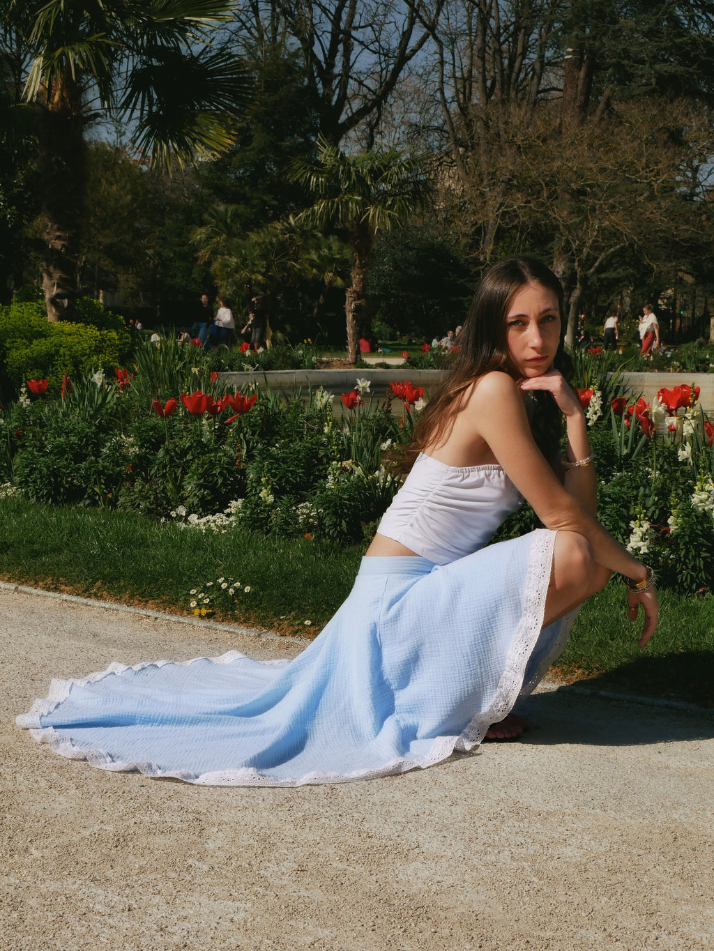 Lys Iris' sky blue